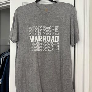 Gray Short Sleeve Tee with Design